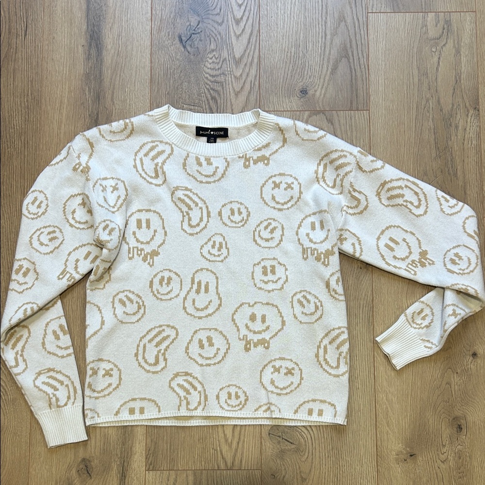 Paul Smith Beige Smiley Face Sweater